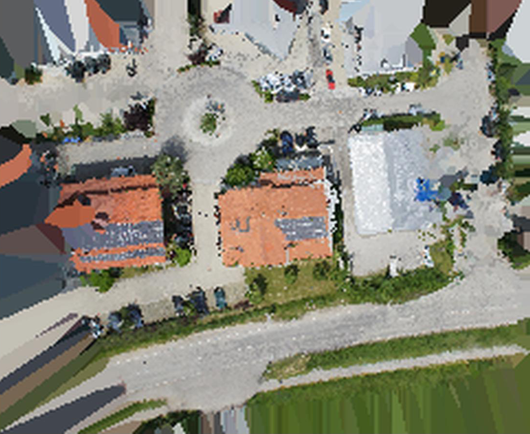 Top-down orthomosaic