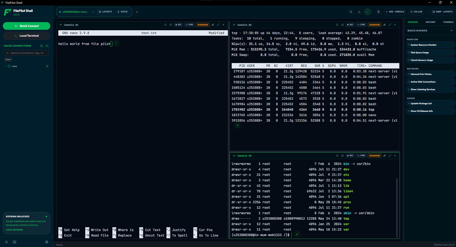 Unified Sync Manager and Multi-Pane Grid